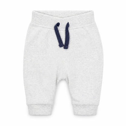 Front view of George boys’ grey cotton jogger trousers, size 0-3, months pullover - tigger, disney