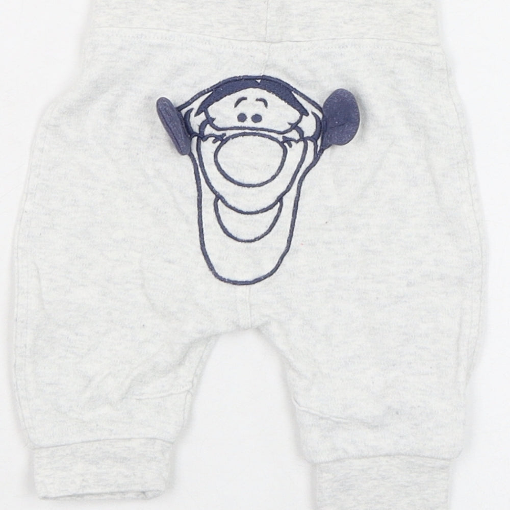 George Boys Grey  Cotton Jogger Trousers Size 0-3 Months  Pullover - Tigger, Disney