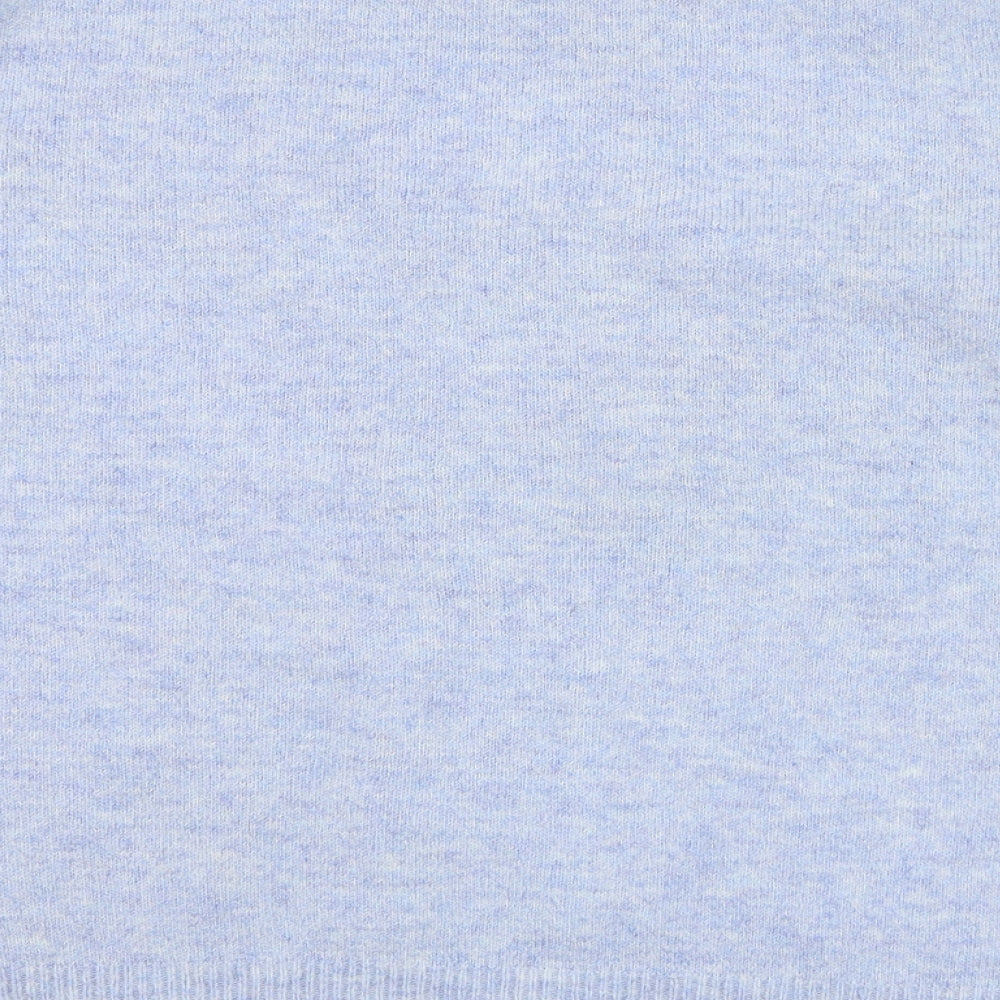 George Womens Blue Round Neck  Polyester Pullover Jumper Size M