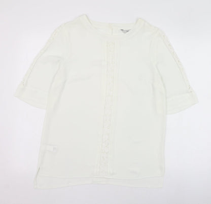 Womens UK Size 10 NEXT Ivory Tunic Blouse