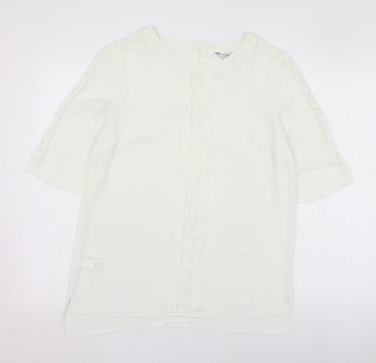Womens UK Size 10 NEXT Ivory Tunic Blouse