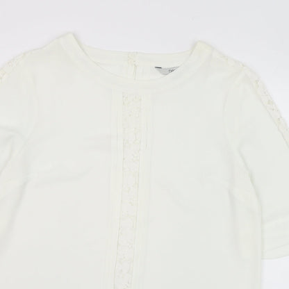 Womens UK Size 10 NEXT Ivory Tunic Blouse