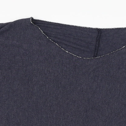 Preworn Womens Blue V-Neck  Viscose Pullover Jumper Size 6
