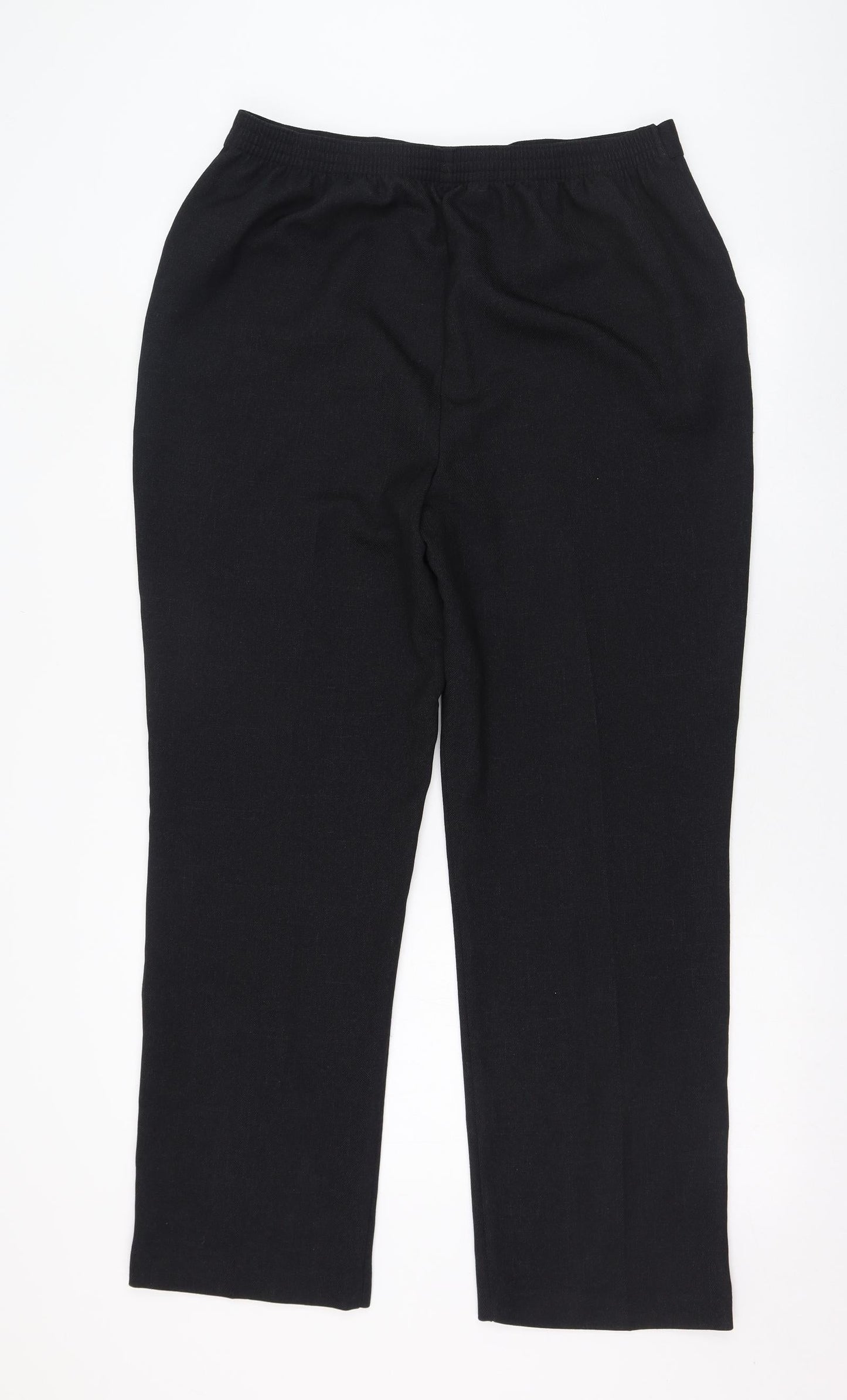 Womens UK Size 14 Papaya Regular Fit  Black Trousers
