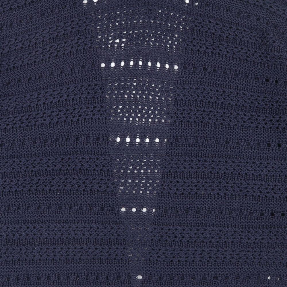 F&F Womens Black V-Neck  Acrylic Cardigan Jumper Size 10