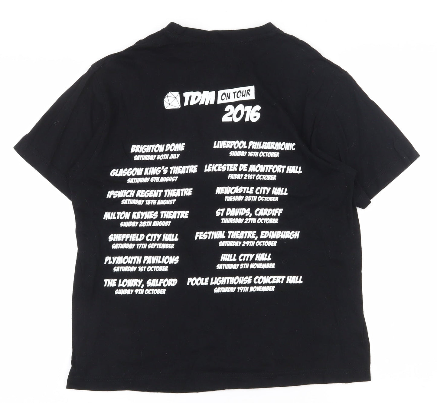 Regent Boys Black  100% Cotton Pullover T-Shirt Size 12 Years Crew Neck Magnetic