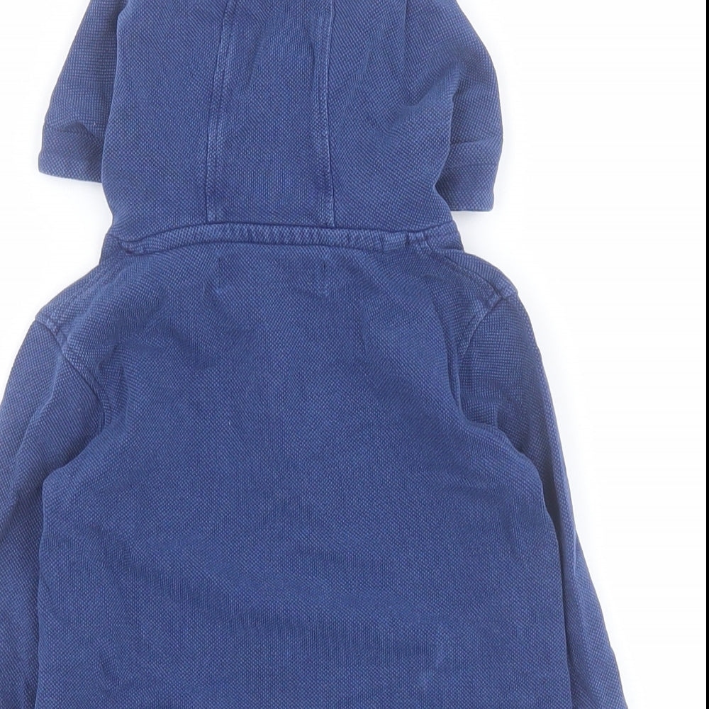 Minoti Baby Blue  100% Cotton Pullover Casual Size 12 Months Round Neck Pullover
