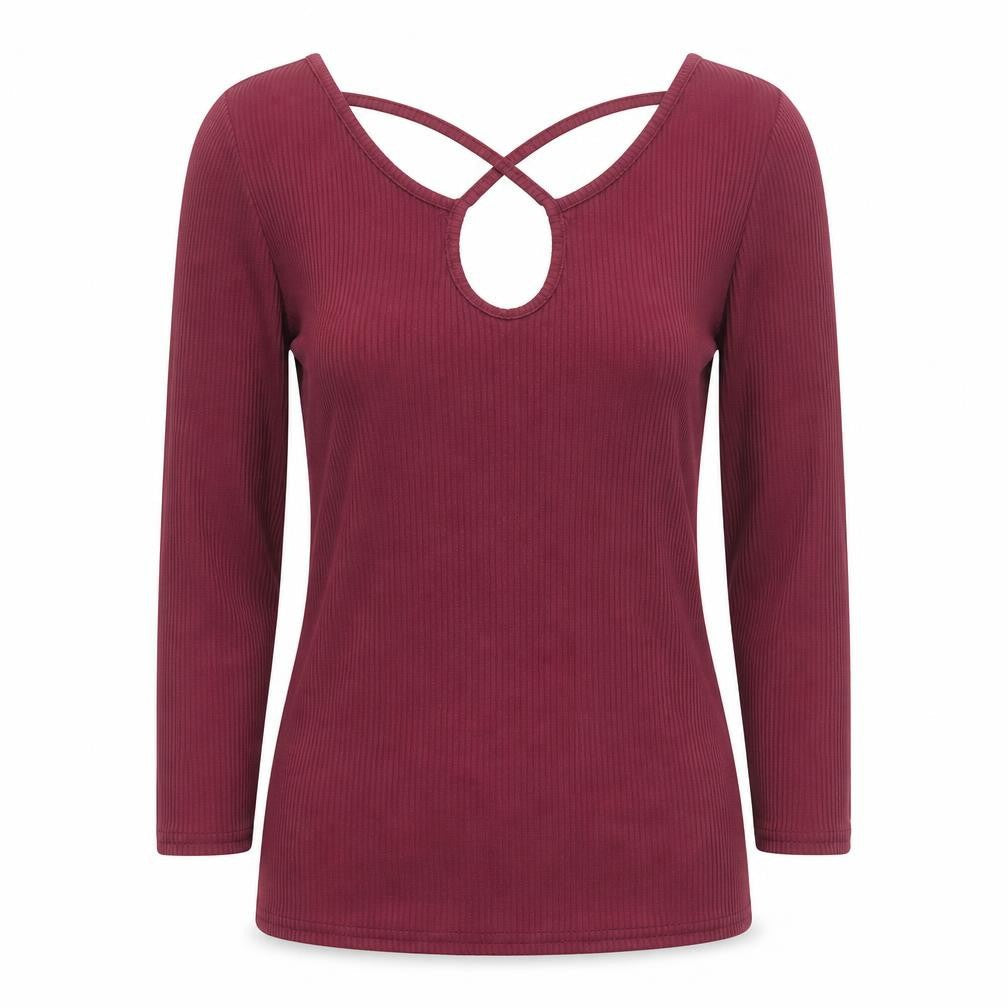 Front view of New Look women’s purple polyester camisole t-shirt, size UK 10, scoop neck - ribbed