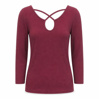 Front view of New Look women’s purple polyester camisole t-shirt, size UK 10, scoop neck - ribbed