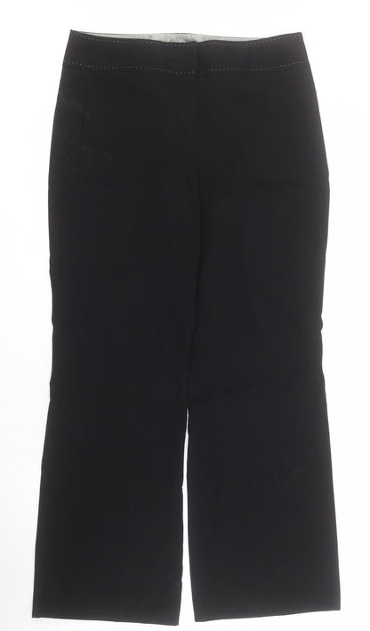 Womens UK Size 10 NEXT Regular Fit Dress Pants Black Trousers
