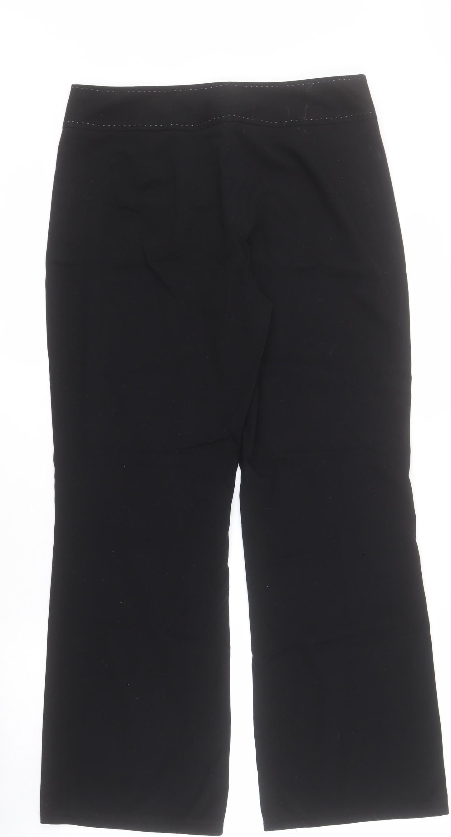 Womens UK Size 10 NEXT Regular Fit Dress Pants Black Trousers