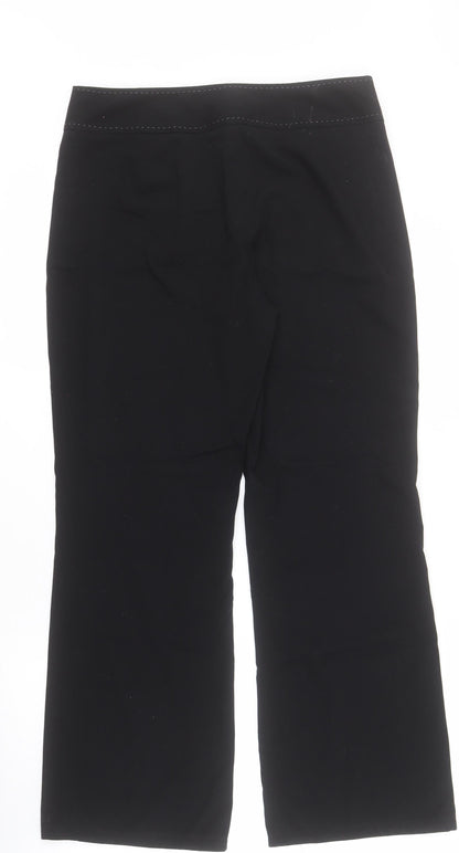 Womens UK Size 10 NEXT Regular Fit Dress Pants Black Trousers