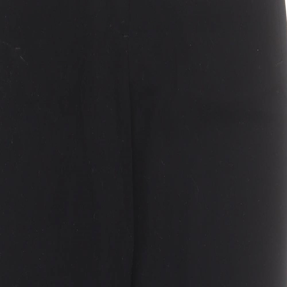 Womens UK Size 10 NEXT Regular Fit Dress Pants Black Trousers
