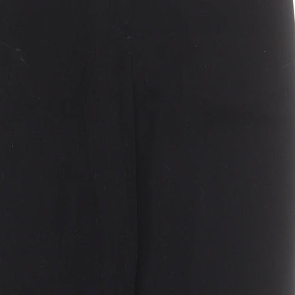 Womens UK Size 10 NEXT Regular Fit Dress Pants Black Trousers