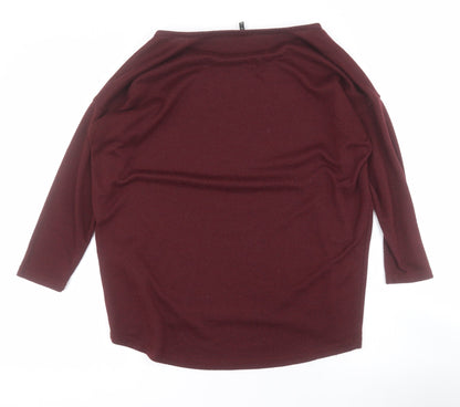 Womens UK Size XS Only Red Pullover Jumper