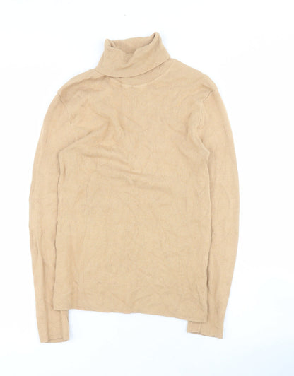 Primark Womens Brown Roll Neck  Viscose Pullover Jumper Size S