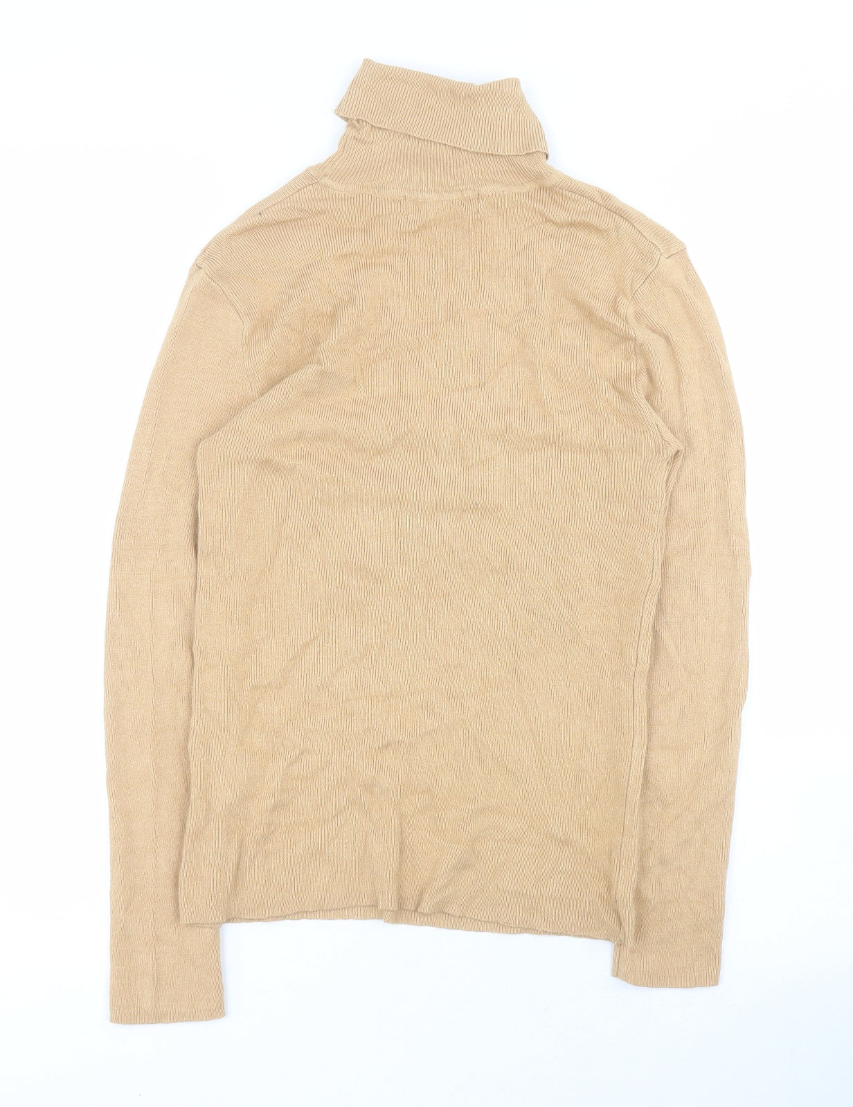 Primark Womens Brown Roll Neck  Viscose Pullover Jumper Size S