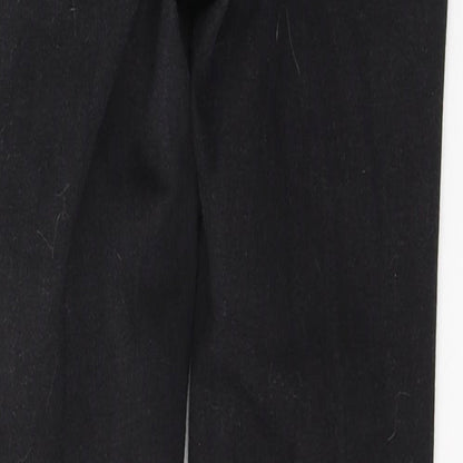 New Look Womens Black  Cotton Skinny Jeans Size 8 L28 in Regular Button - Tie up front Detail