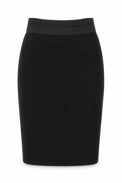 Dunnes Womens Black Geometric Polyester A-Line Skirt Size S