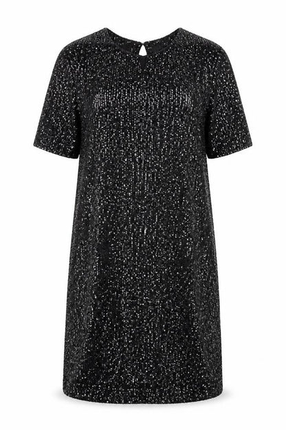 New Look Womens Black  Polyester A-Line  Size 10  Round Neck Pullover