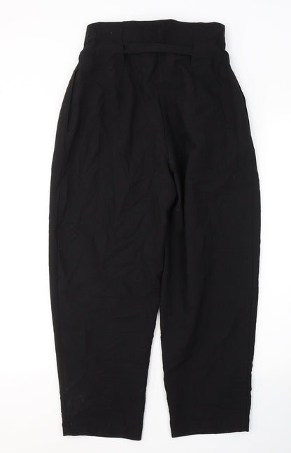 ASOS Womens Black  Polyester Trousers  Size 8 L23 in Regular Button