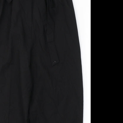 ASOS Womens Black  Polyester Trousers  Size 8 L23 in Regular Button