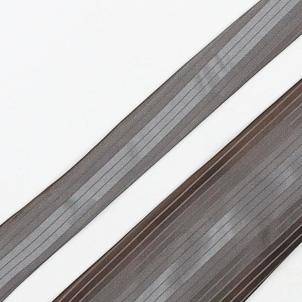 Autograph Mens Brown Striped Silk Pointed Tie One Size