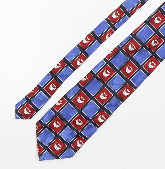 Marks and Spencer Mens Multicoloured Plaids & Checks Polyester Pointed Tie One Size