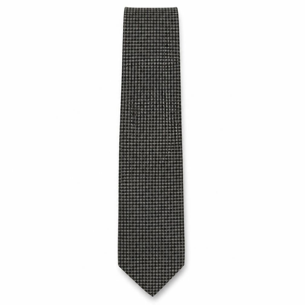 Front view of Perry Ellis men’s multicoloured geometric silk pointed tie one size