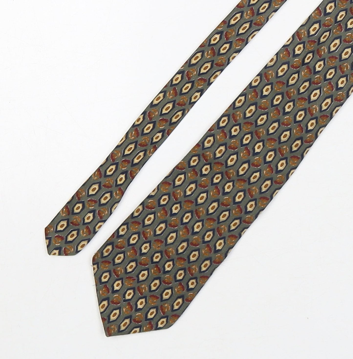 Marks and Spencer Mens Multicoloured Geometric Polyester Pointed Tie One Size