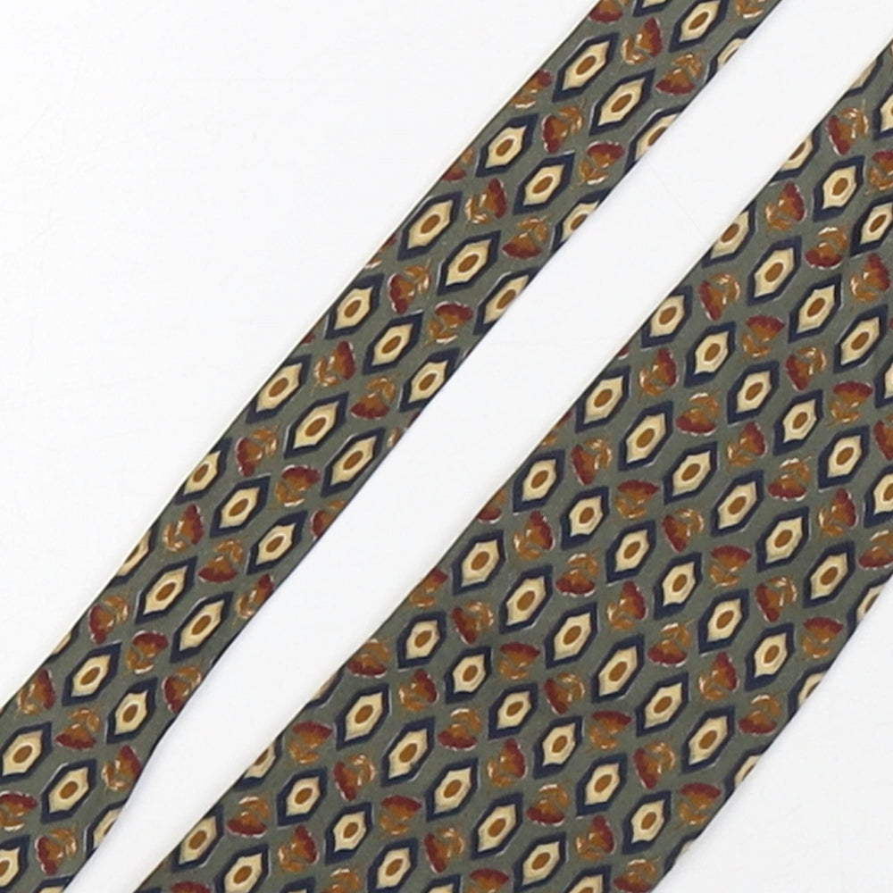 Marks and Spencer Mens Multicoloured Geometric Polyester Pointed Tie One Size