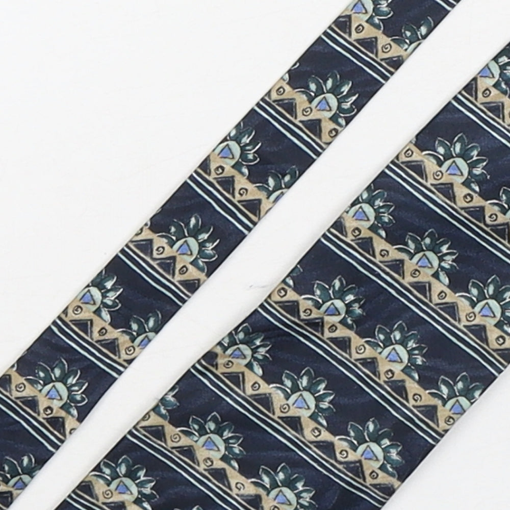 Marks and Spencer Mens Multicoloured Geometric Polyester Pointed Tie One Size