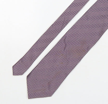 Leonardo Deici x Mens Multicoloured Striped Silk Pointed Tie One Size