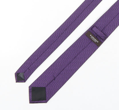 Mens Duffer Purple Geometric  Pointed Tie