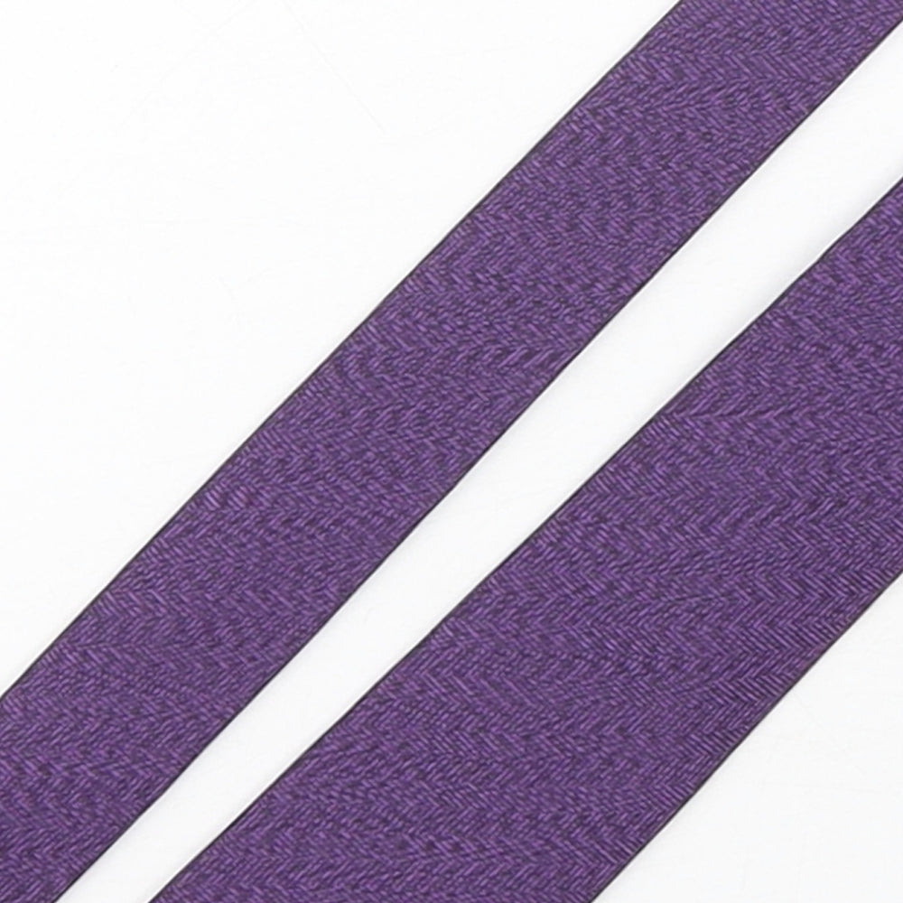 Mens Duffer Purple Geometric  Pointed Tie