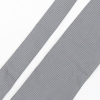 Marks and Spencer Mens Grey Geometric Polyester Pointed Tie One Size