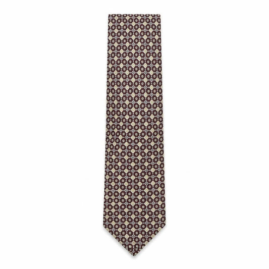 Front view of Galvani men’s multicoloured geometric polyester pointed tie one size