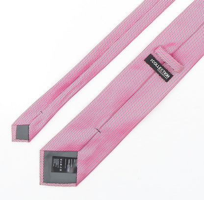 Mens Debenhams Pink Grenadine  Pointed Tie