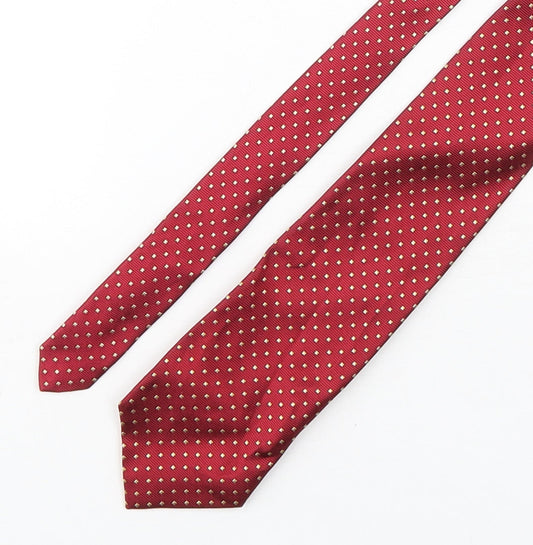 Marks and Spencer Mens Multicoloured Geometric Silk Pointed Tie One Size