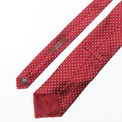 Marks and Spencer Mens Multicoloured Geometric Silk Pointed Tie One Size