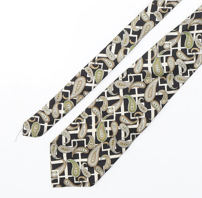 Michelsons Mens Multicoloured Paisley Silk Pointed Tie One Size