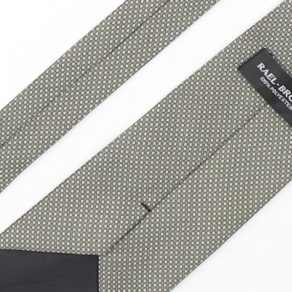 Rael Brook  Mens Multicoloured Geometric Polyester Pointed Tie One Size