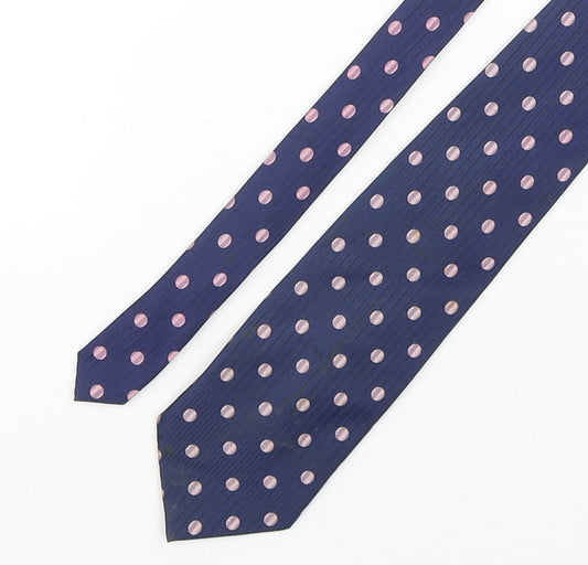 Lloyd Attree & Smith Mens Multicoloured Polka Dot Silk Pointed Tie One Size