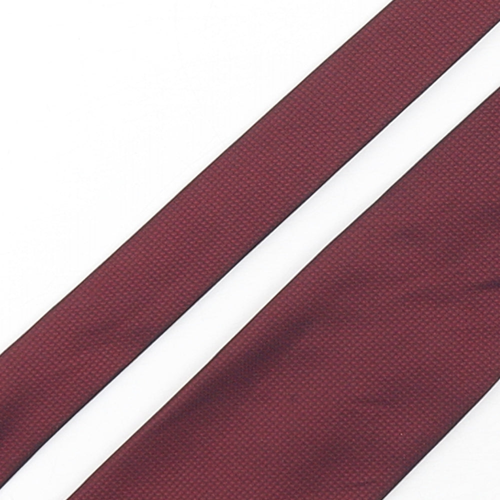 Marks and Spencer Mens Red Grenadine Polyester Pointed Tie One Size