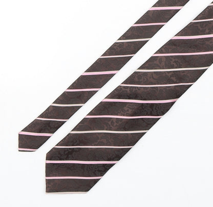NEXT Mens Multicoloured Striped Polyester Pointed Tie One Size