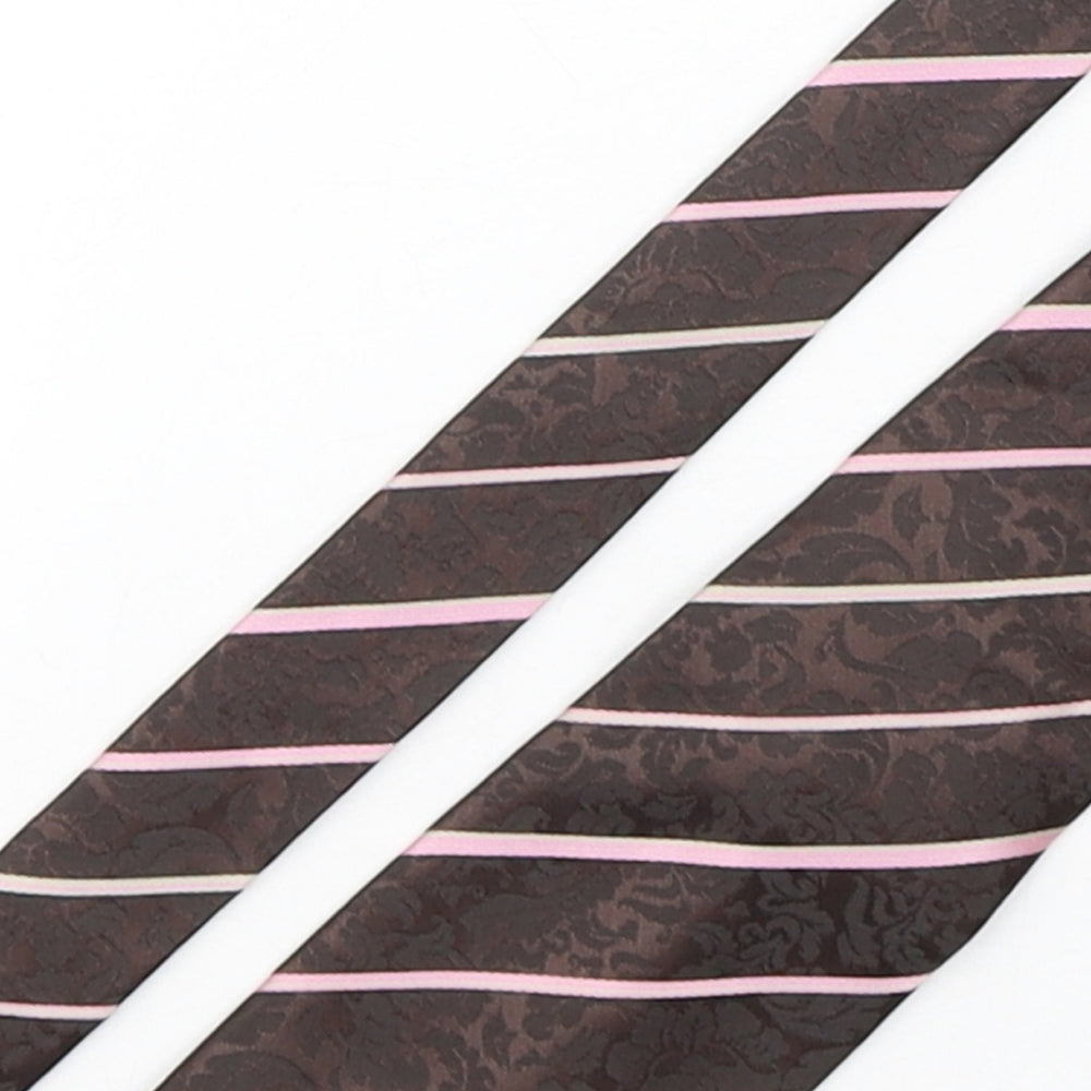 NEXT Mens Multicoloured Striped Polyester Pointed Tie One Size