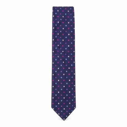 Mens Jonelle Multicoloured Polka Dot  Pointed Tie