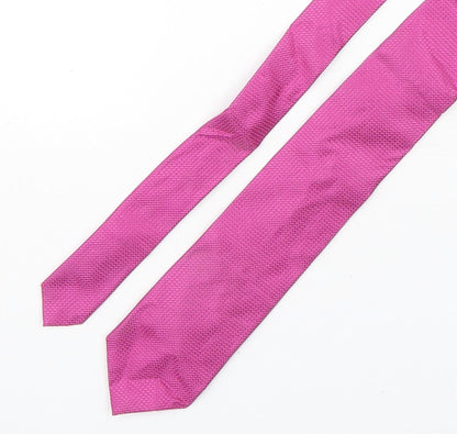 Marks and Spencer Mens Purple Grenadine Silk Pointed Tie One Size