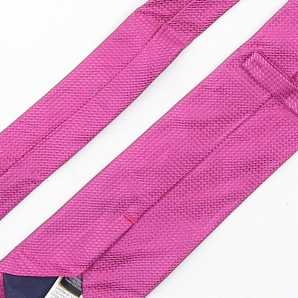 Marks and Spencer Mens Purple Grenadine Silk Pointed Tie One Size