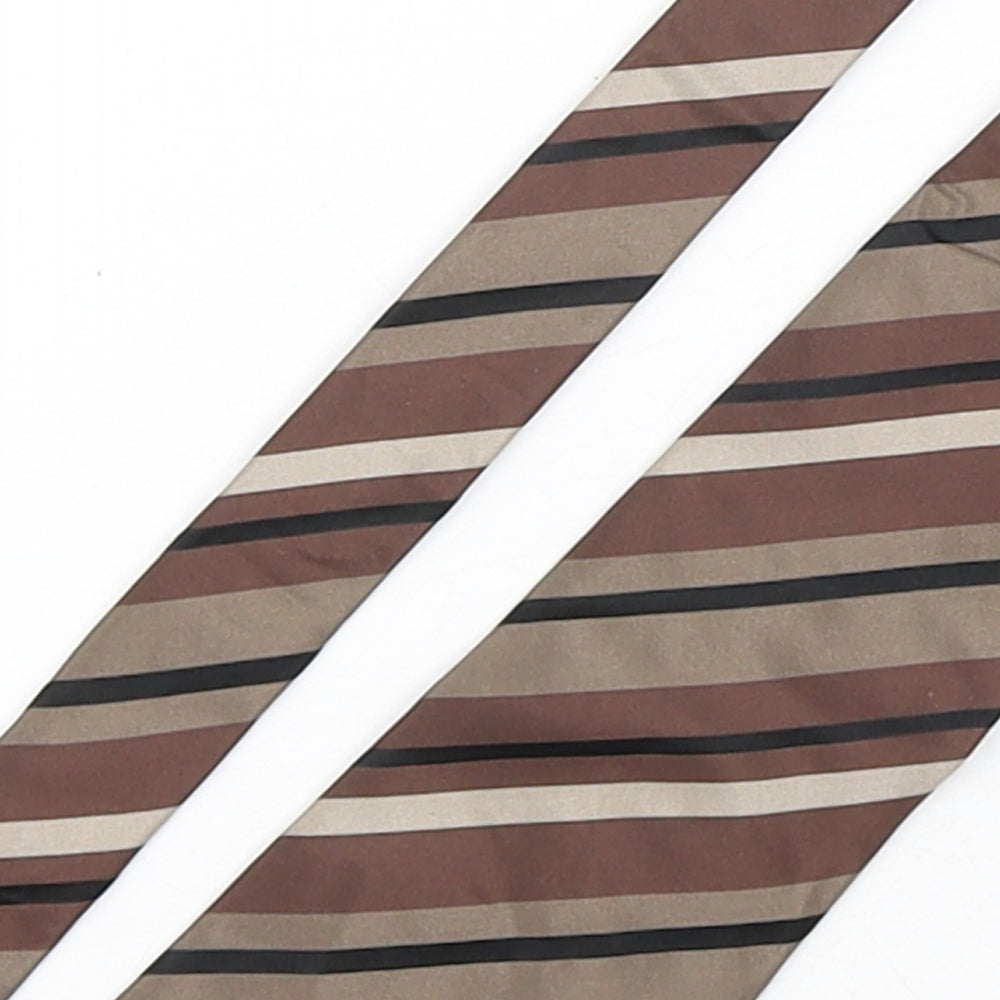 River Island  Mens Multicoloured Striped Silk Pointed Tie One Size